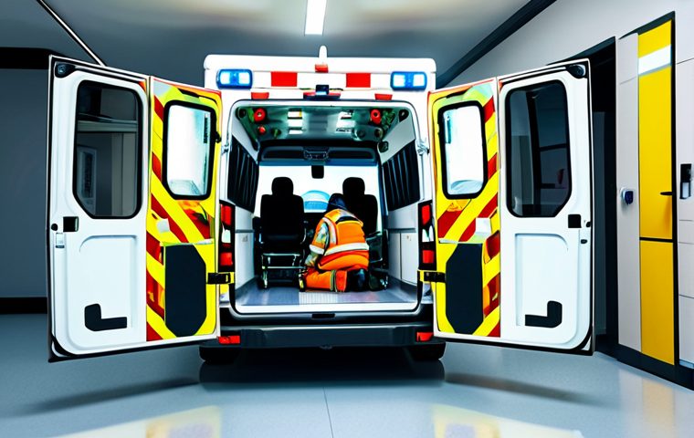 위급 상황 시 신고 요령 - **

"A professional firefighter in full protective gear, assisting people exiting a building, fully ...