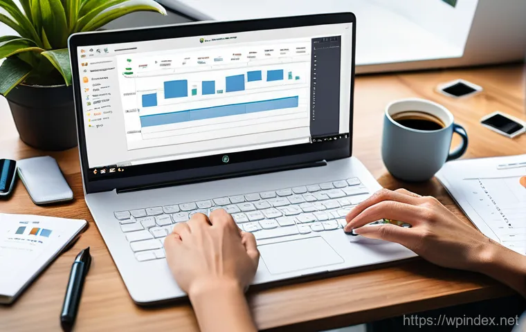 워드프레스 발행 시간대별 트래픽 패턴 분석 - A visually rich composite illustration depicting a day in the life of a blog reader. The image shoul...