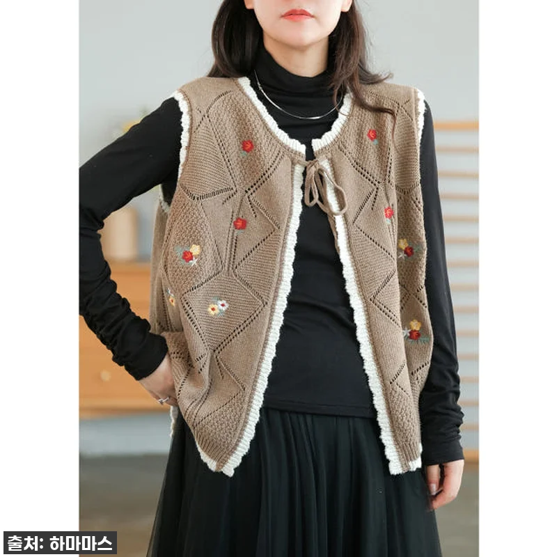 이슈템 등극! 하마마스 면 자수 니트 관련 이미지 1