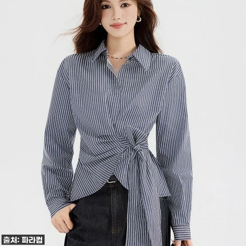 가을 필수템! 여성 스트라이프 셔츠 긴팔, 이거 하나로 스타일 끝! (내돈내산 찐후기) 9 가을 필수템! 여성 스트라이프 셔츠 관련 이미지 2