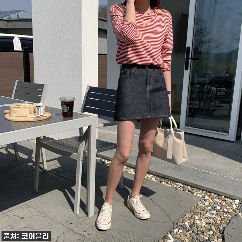 이슈템 떴다! 생지 데님 미니 스커트 관련 이미지 2