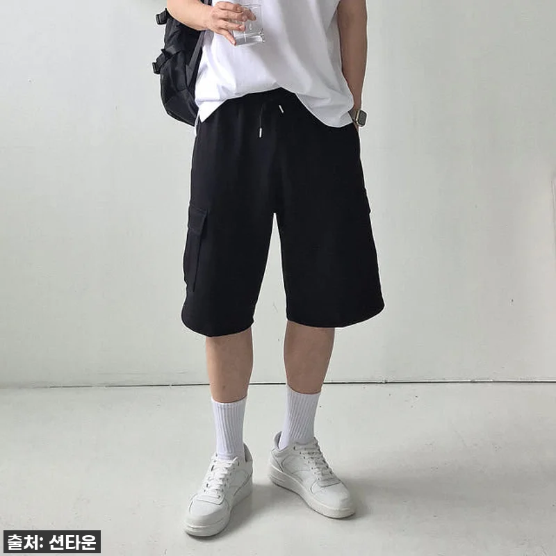 이거 찐이야! 여름 교복 등극! 남자 카고반바지, 빅사이즈 밴딩 버뮤다 팬츠 솔직 후기 6 이거 찐이야! 여름 교복 등극! 남자 관련 이미지 2