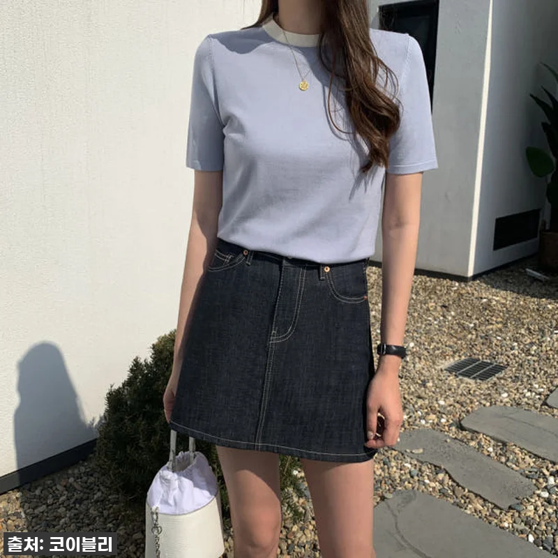 이슈템 떴다! 생지 데님 미니 스커트 관련 이미지 3
