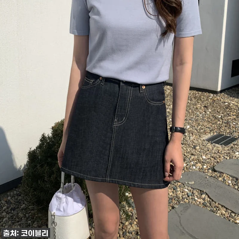 이슈템 떴다! 생지 데님 미니 스커트 관련 이미지 4