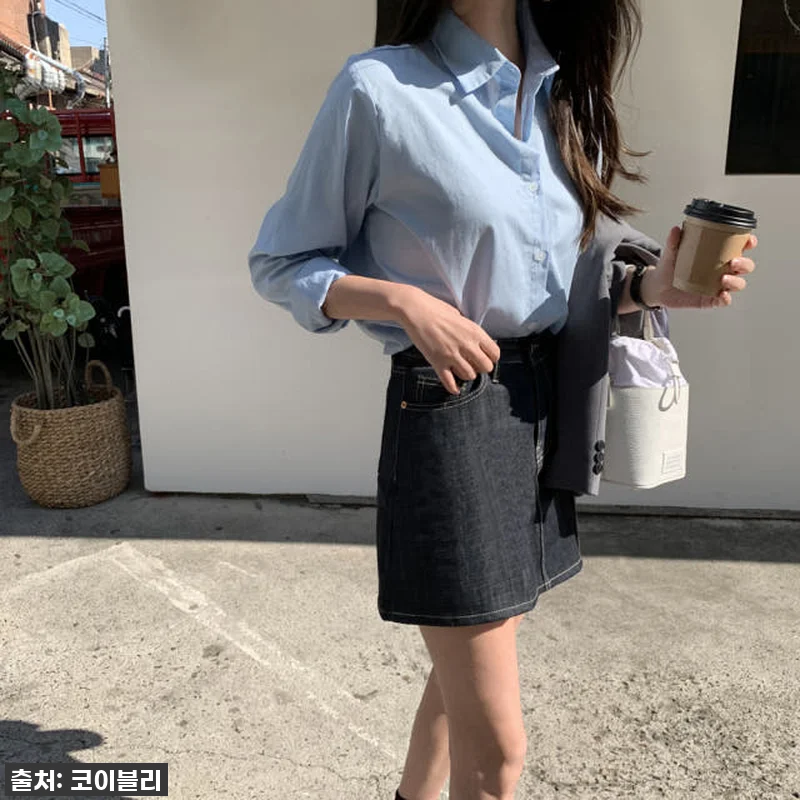 이슈템 떴다! 생지 데님 미니 스커트 관련 이미지 6