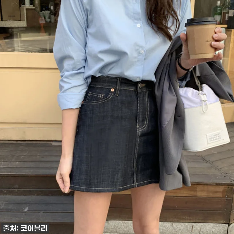 이슈템 떴다! 생지 데님 미니 스커트 관련 이미지 7