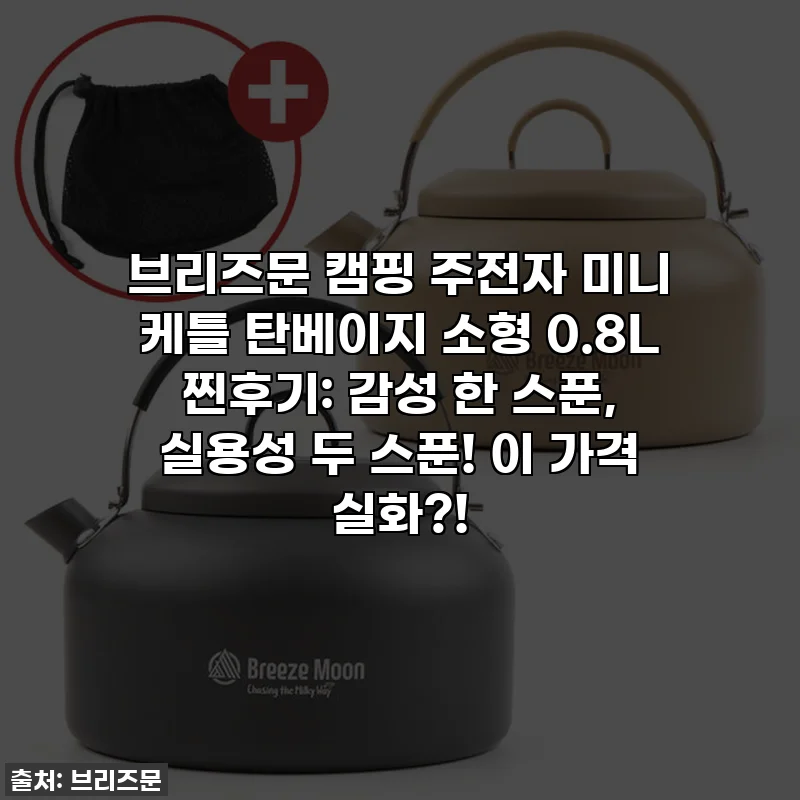 브리즈문 캠핑 주전자 미니 케틀 탄베이지 소형 0.8L 찐후기: 감성 한 스푼, 실용성 두 스푼! 이 가격 실화?!