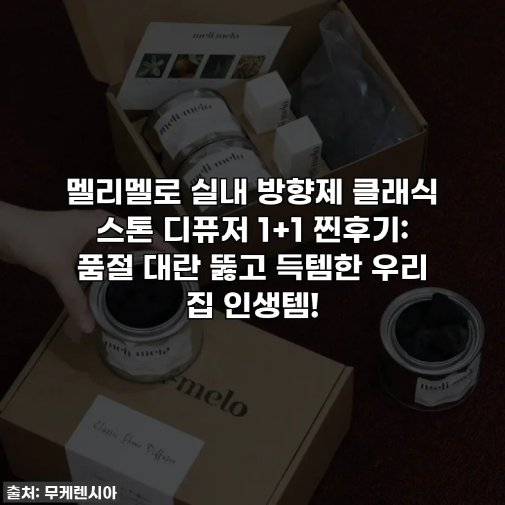멜리멜로 실내 방향제 클래식 스톤 디퓨저 1+1 찐후기: 품절 대란 뚫고 득템한 우리 집 인생템!