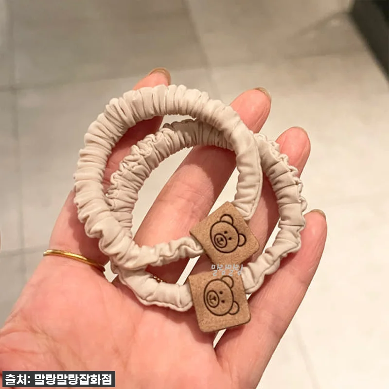 미니 곱창밴드 스크런치 안아픈머리끈 곰돌이 고무줄 14 미니 곱창밴드 스크런치 안아픈머리끈 관련 이미지 2