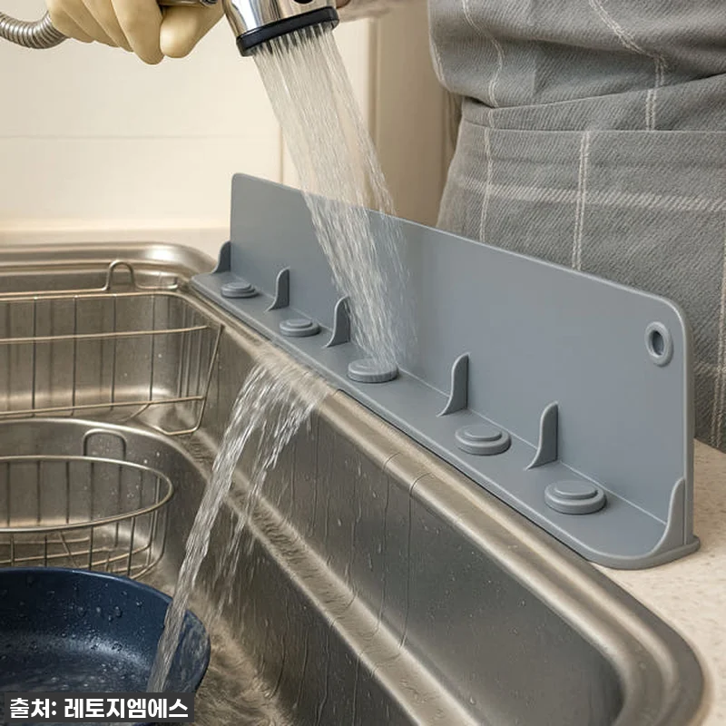 찐후기: 레토 실리콘 싱크대 물막이, 관련 이미지 2