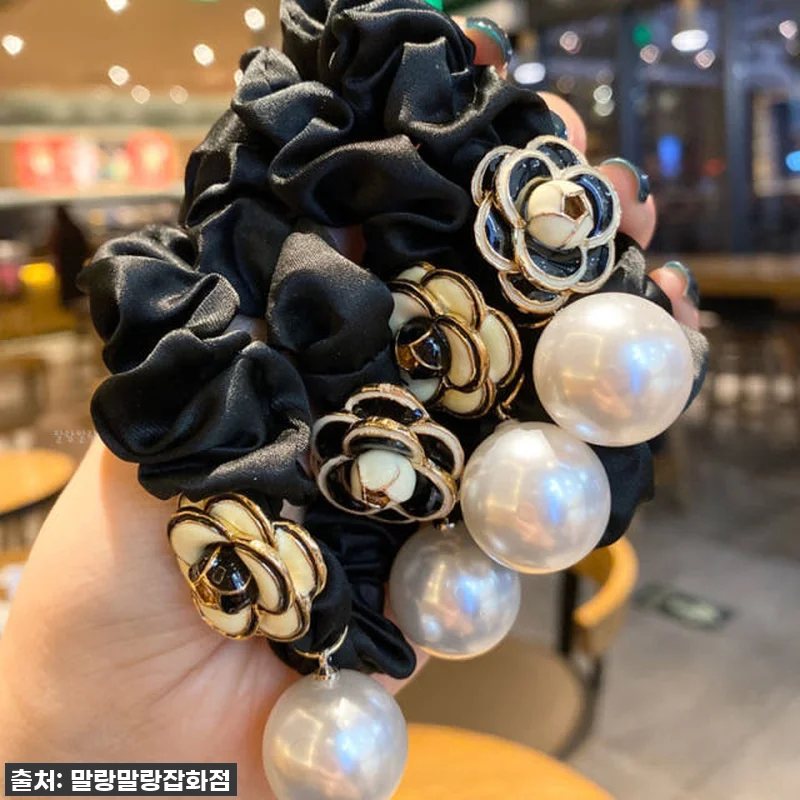이슈템 등극! 꽃 곱창머리끈 진주 스 관련 이미지 3