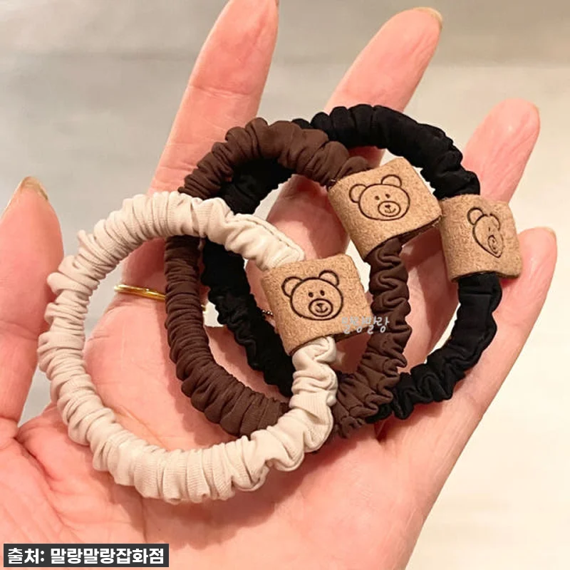 미니 곱창밴드 스크런치 안아픈머리끈 곰돌이 고무줄 16 미니 곱창밴드 스크런치 안아픈머리끈 관련 이미지 4