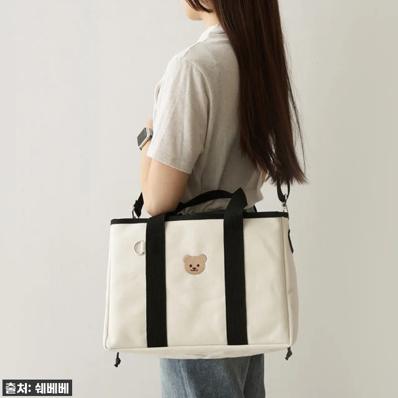 이슈템 등극! 쉐베베 캔버스 곰 자수 관련 이미지 4