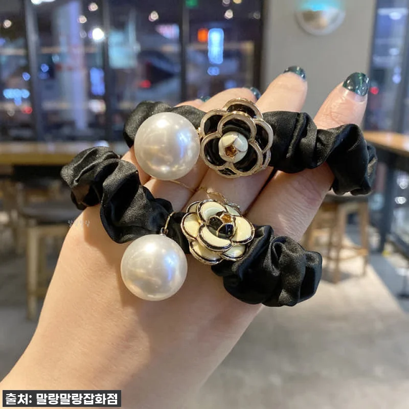 이슈템 등극! 꽃 곱창머리끈 진주 스 관련 이미지 5