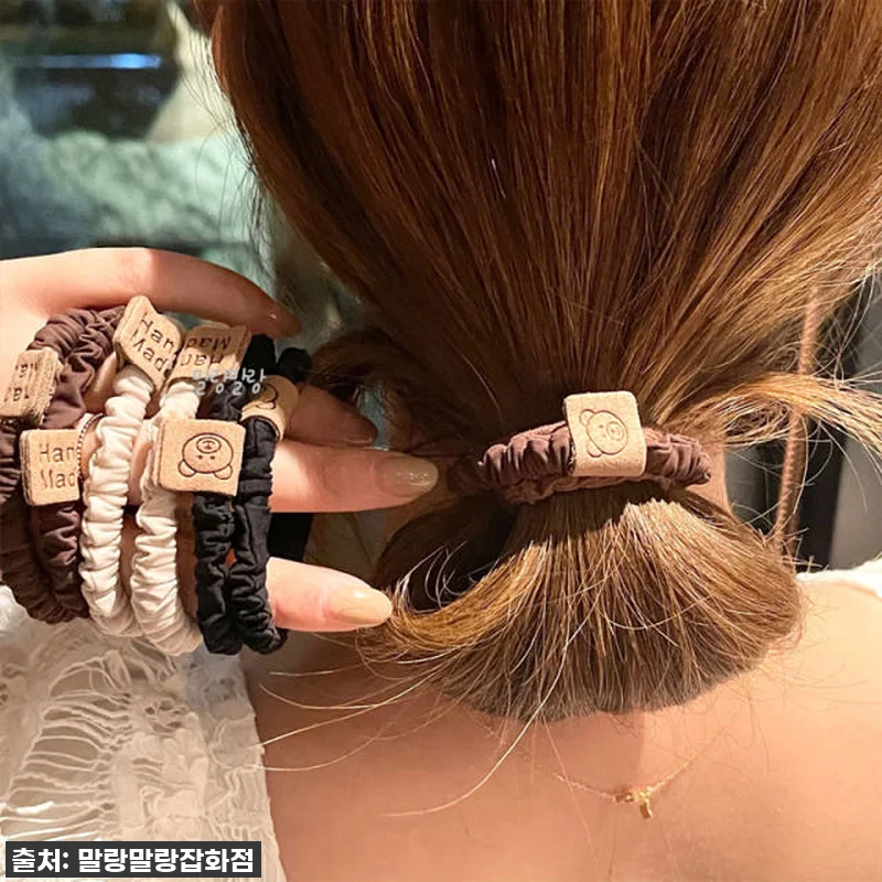 미니 곱창밴드 스크런치 안아픈머리끈 곰돌이 고무줄 17 미니 곱창밴드 스크런치 안아픈머리끈 관련 이미지 5