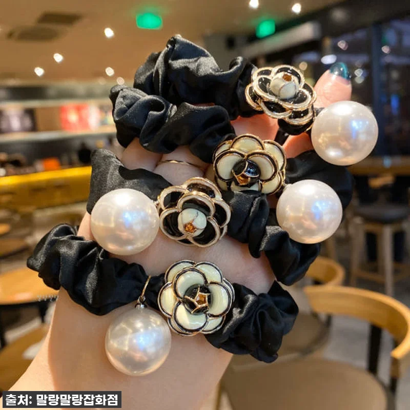 이슈템 등극! 꽃 곱창머리끈 진주 스 관련 이미지 7