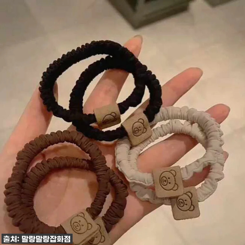 미니 곱창밴드 스크런치 안아픈머리끈 곰돌이 고무줄 22 미니 곱창밴드 스크런치 안아픈머리끈 관련 이미지 10