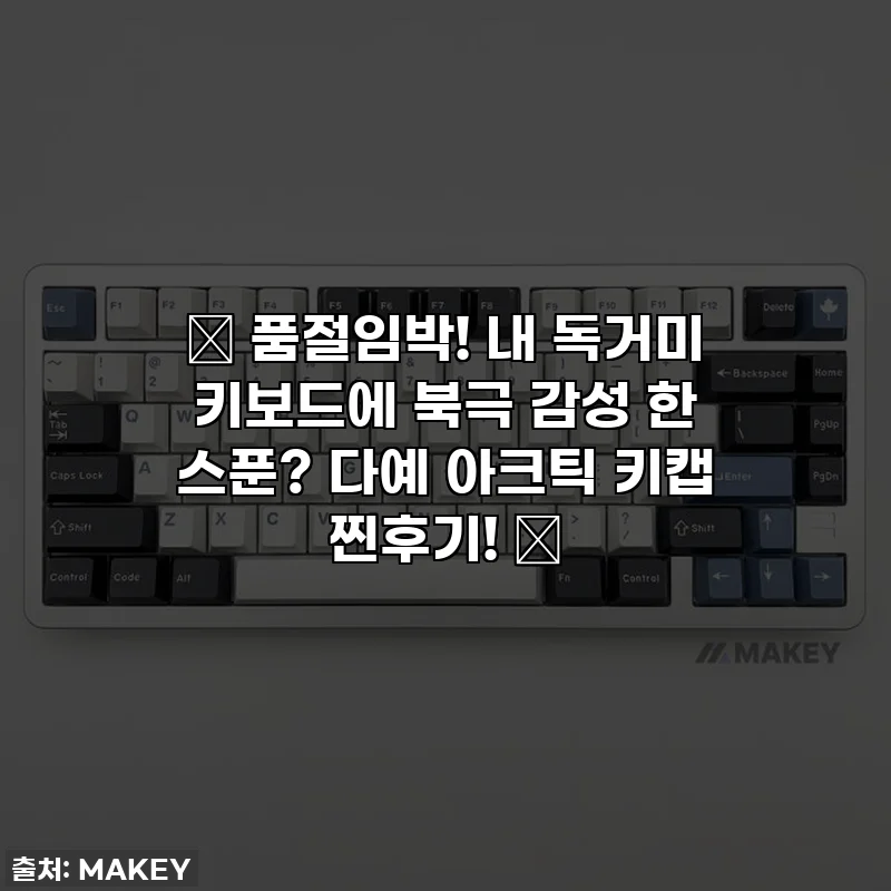 ✨ 품절임박! 내 독거미 키보드에 북극 감성 한 스푼? 다예 아크틱 키캡 찐후기! ✨