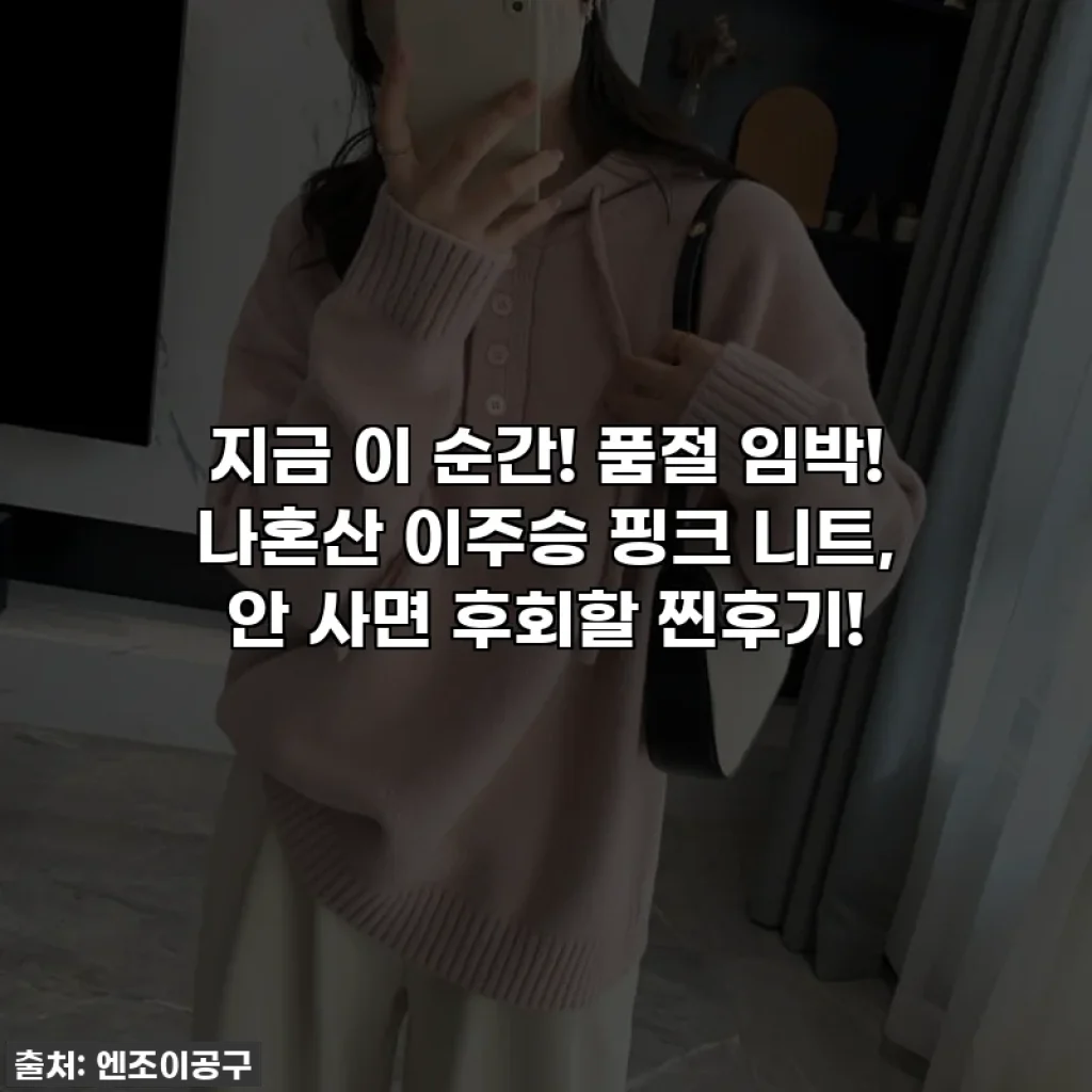 지금 이 순간! 품절 임박! 나혼산 이주승 핑크 니트, 안 사면 후회할 찐후기!