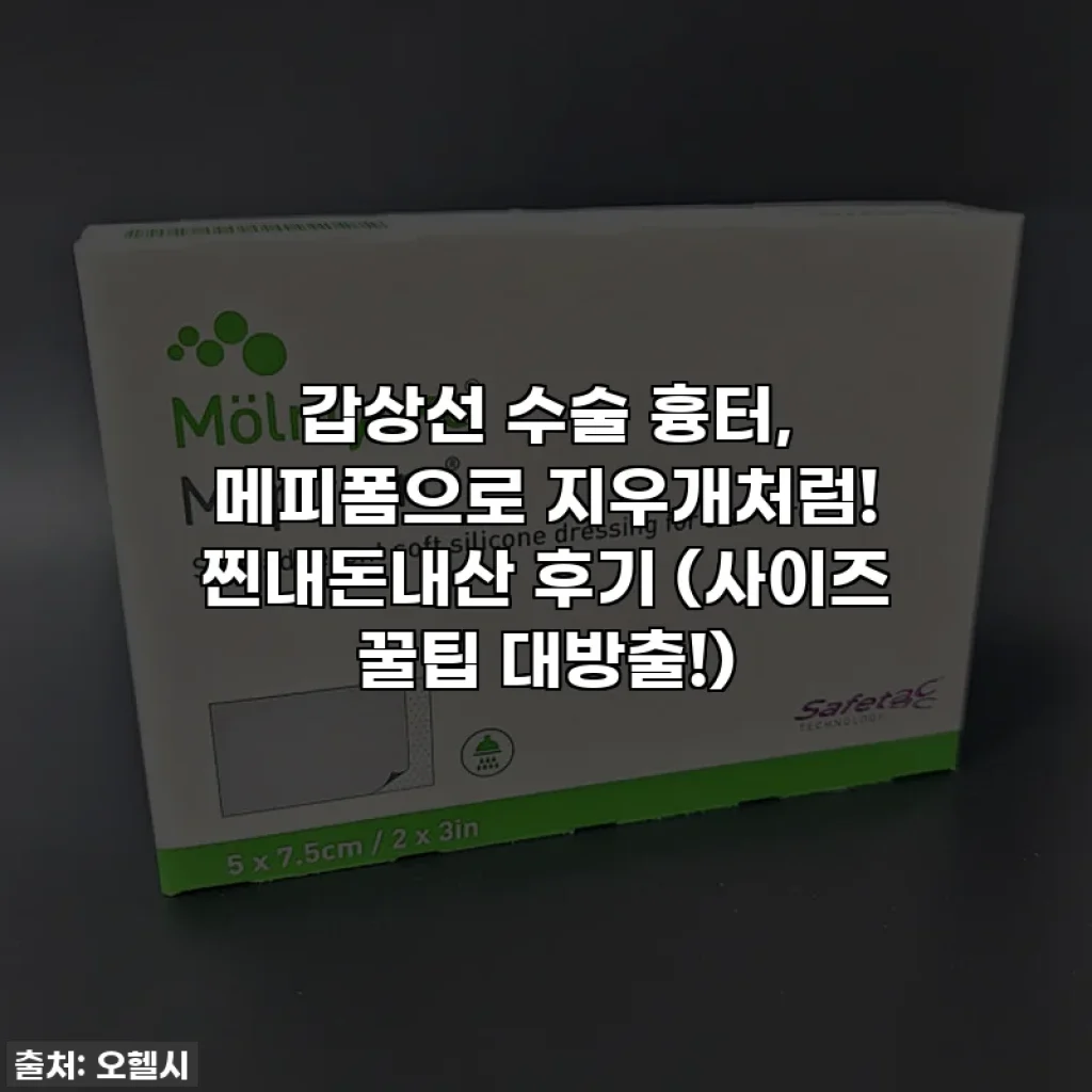 갑상선 수술 흉터, 메피폼으로 지우개처럼! 찐내돈내산 후기 (사이즈 꿀팁 대방출!)