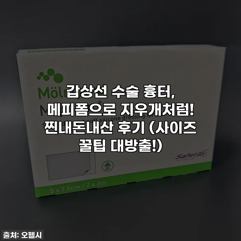 갑상선 수술 흉터, 메피폼으로 지우개처럼! 찐내돈내산 후기 (사이즈 꿀팁 대방출!)