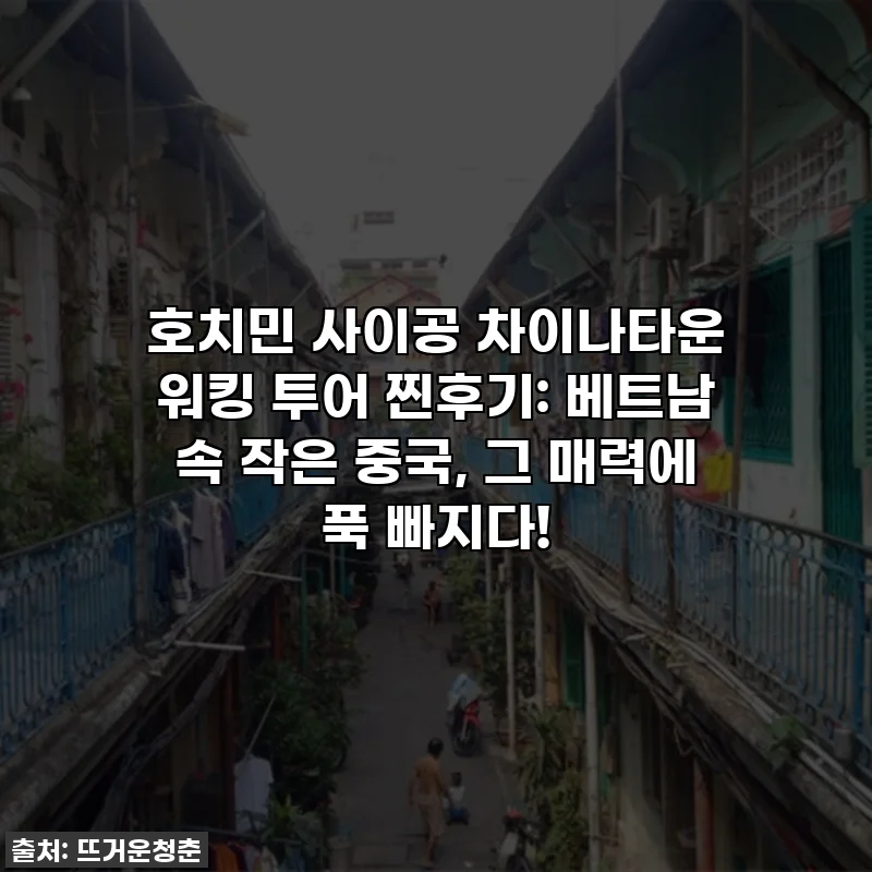 호치민 사이공 차이나타운 워킹 투어 찐후기: 베트남 속 작은 중국, 그 매력에 푹 빠지다!