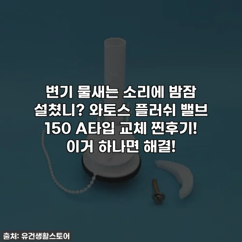 변기 물새는 소리에 밤잠 설쳤니? 와토스 플러쉬 밸브 150 A타입 교체 찐후기! 이거 하나면 해결!