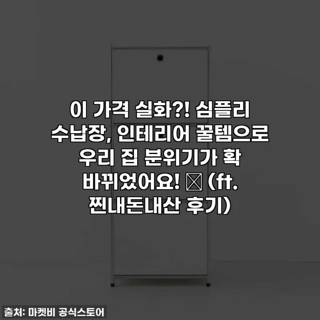 이 가격 실화?! 심플리 수납장, 인테리어 꿀템으로 우리 집 분위기가 확 바뀌었어요! ✨ (ft. 찐내돈내산 후기)