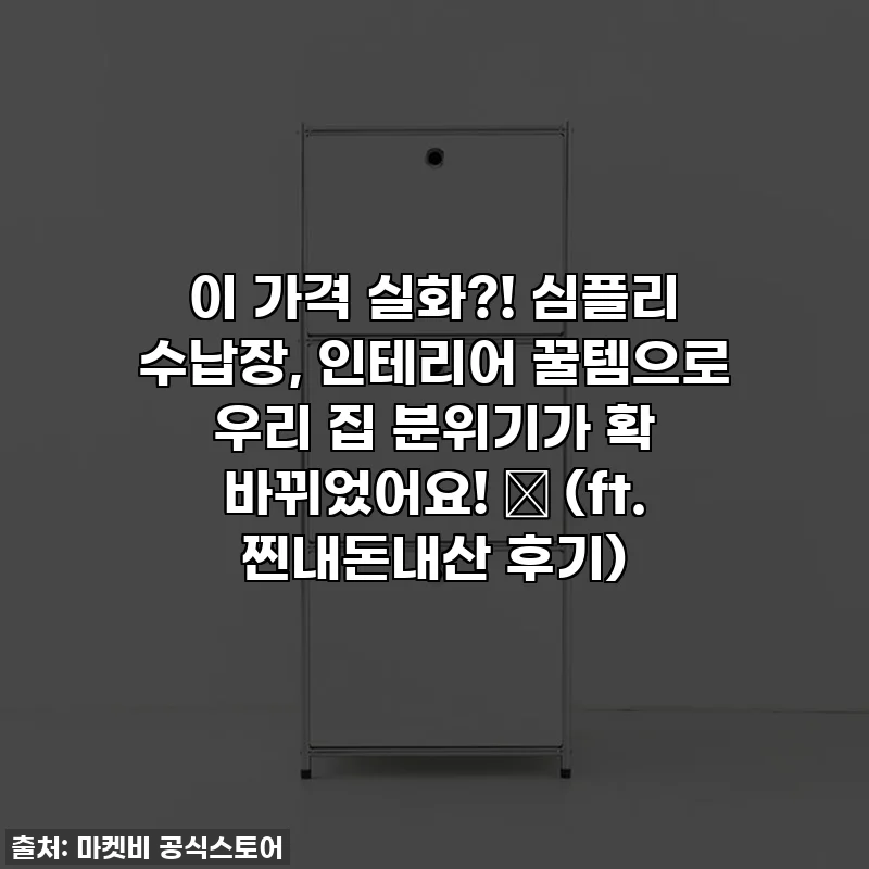 이 가격 실화?! 심플리 수납장, 인테리어 꿀템으로 우리 집 분위기가 확 바뀌었어요! ✨ (ft. 찐내돈내산 후기)