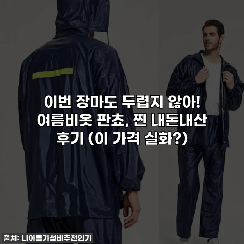 이번 장마도 두렵지 않아! 여름비옷 판쵸, 찐 내돈내산 후기 (이 가격 실화?)