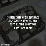 ✨ 품절대란 예감! 컬러로즈 카키 섀도우 팔레트, 가을 뮤트 인생템 등극?! 찐 내돈내산 후기!