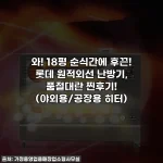 와! 18평 순식간에 후끈! 롯데 원적외선 난방기, 품절대란 찐후기! (야외용/공장용 히터)