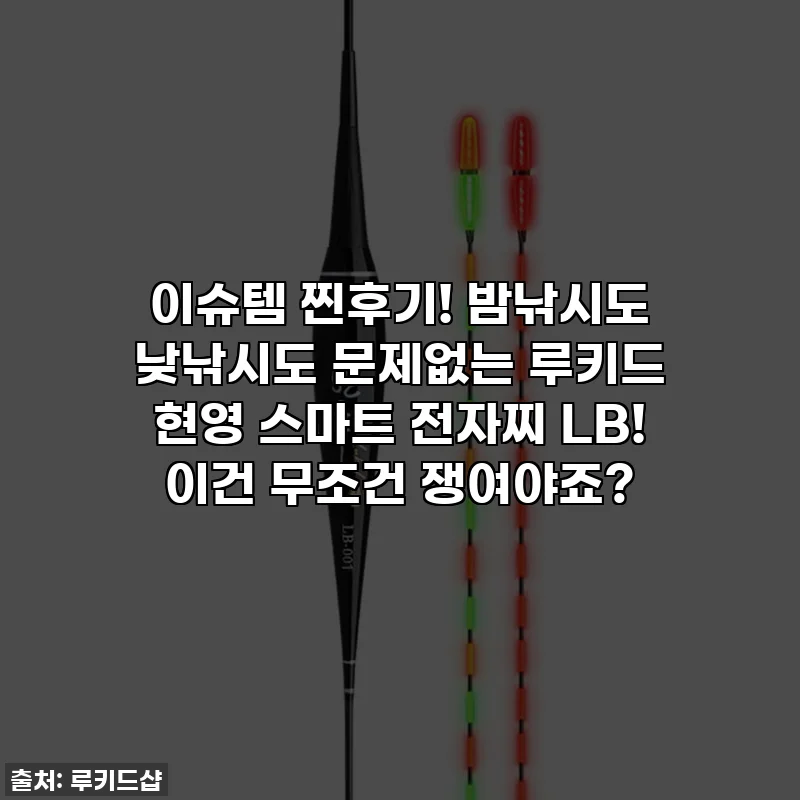 이슈템 찐후기! 밤낚시도 낮낚시도 문제없는 루키드 현영 스마트 전자찌 LB! 이건 무조건 쟁여야죠?