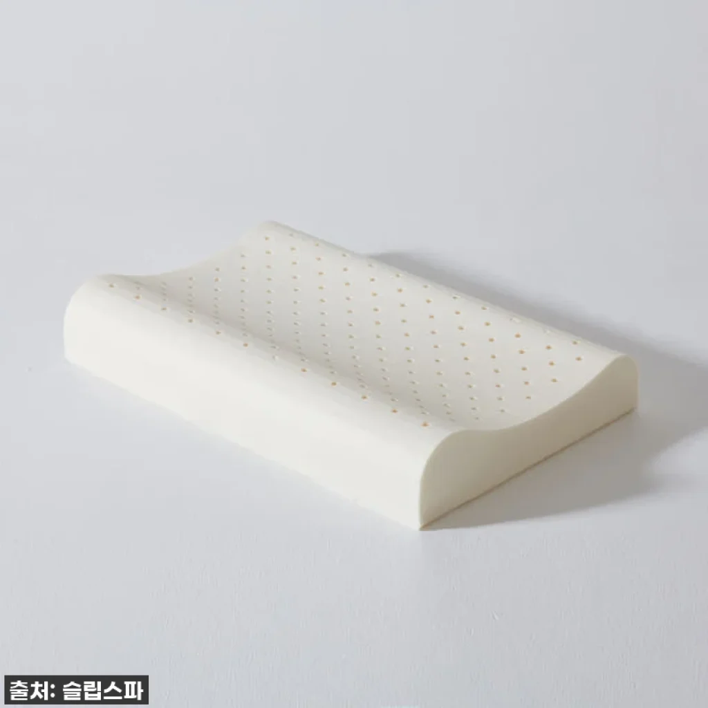 슬립스파 천연라텍스베개 태국 땅콩 경추 낮은베개 컨투어M-PLUS