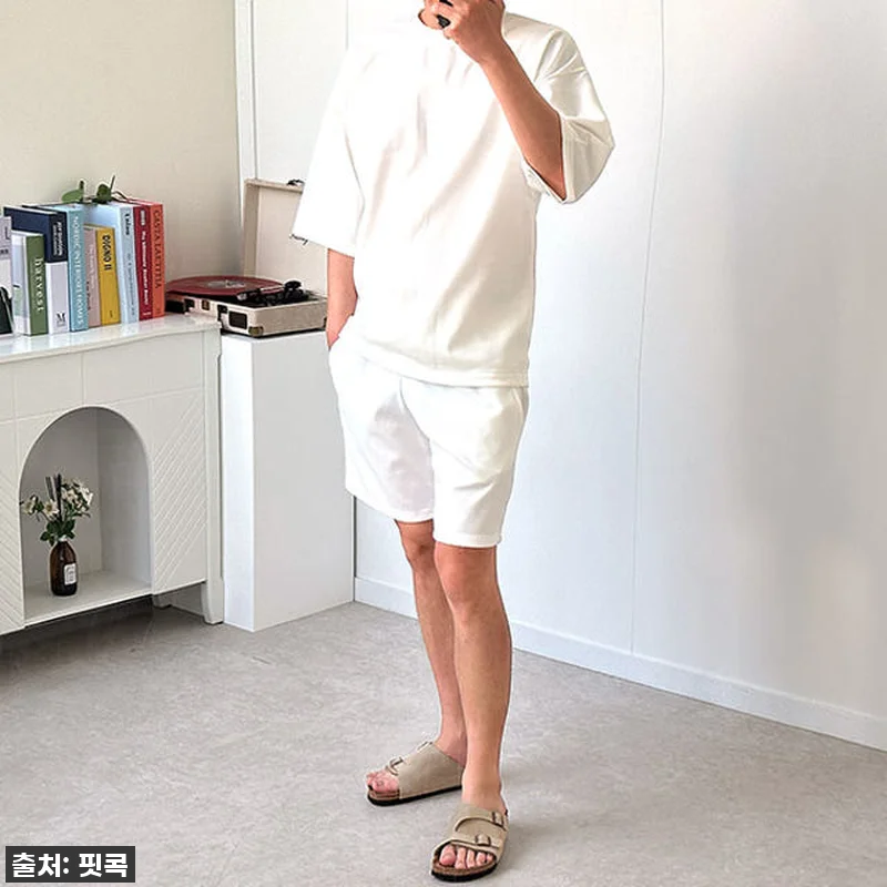 남자 오버핏 7부트레이닝세트 분또 스 관련 이미지 1