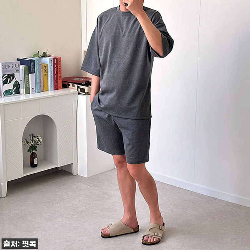 남자 오버핏 7부트레이닝세트 분또 스 관련 이미지 4