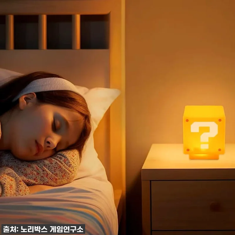 찐후기: 슈퍼마리오 럭키블럭 무드등, 관련 이미지 6