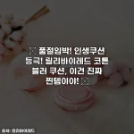 ✨ 품절임박! 인생쿠션 등극! 릴리바이레드 코튼 블러 쿠션, 이건 진짜 찐템이야! 💖