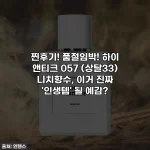 찐후기! 품절임박! 하이 앤티크 057 (상탈33) 니치향수, 이거 진짜 '인생템' 될 예감?