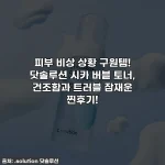 피부 비상 상황 구원템! 닷솔루션 시카 버블 토너, 건조함과 트러블 잠재운 찐후기!