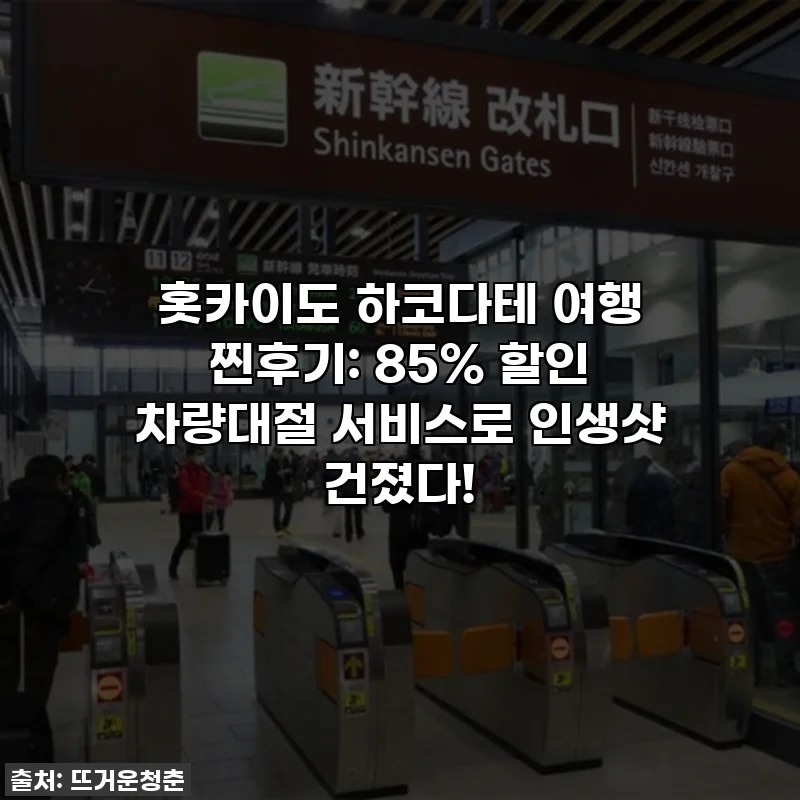 홋카이도 하코다테 여행 찐후기: 85% 할인 차량대절 서비스로 인생샷 건졌다!