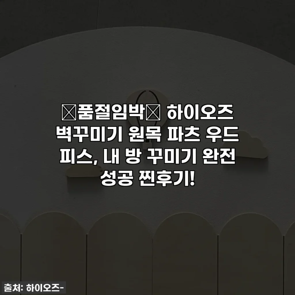 ✨품절임박✨ 하이오즈 벽꾸미기 원목 파츠 우드 피스, 내 방 꾸미기 완전 성공 찐후기!