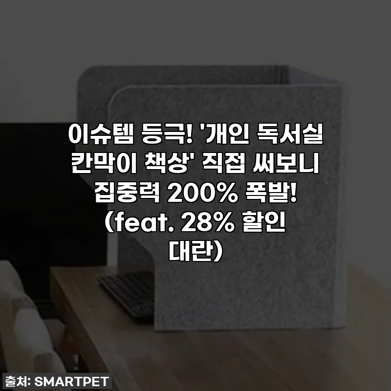 이슈템 등극! '개인 독서실 칸막이 책상' 직접 써보니 집중력 200% 폭발! (feat. 28% 할인 대란)