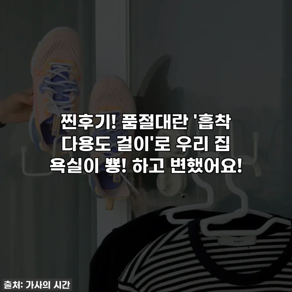 💥찐후기! 품절대란 '흡착 다용도 걸이'로 우리 집 욕실이 뿅! 하고 변했어요! ✨