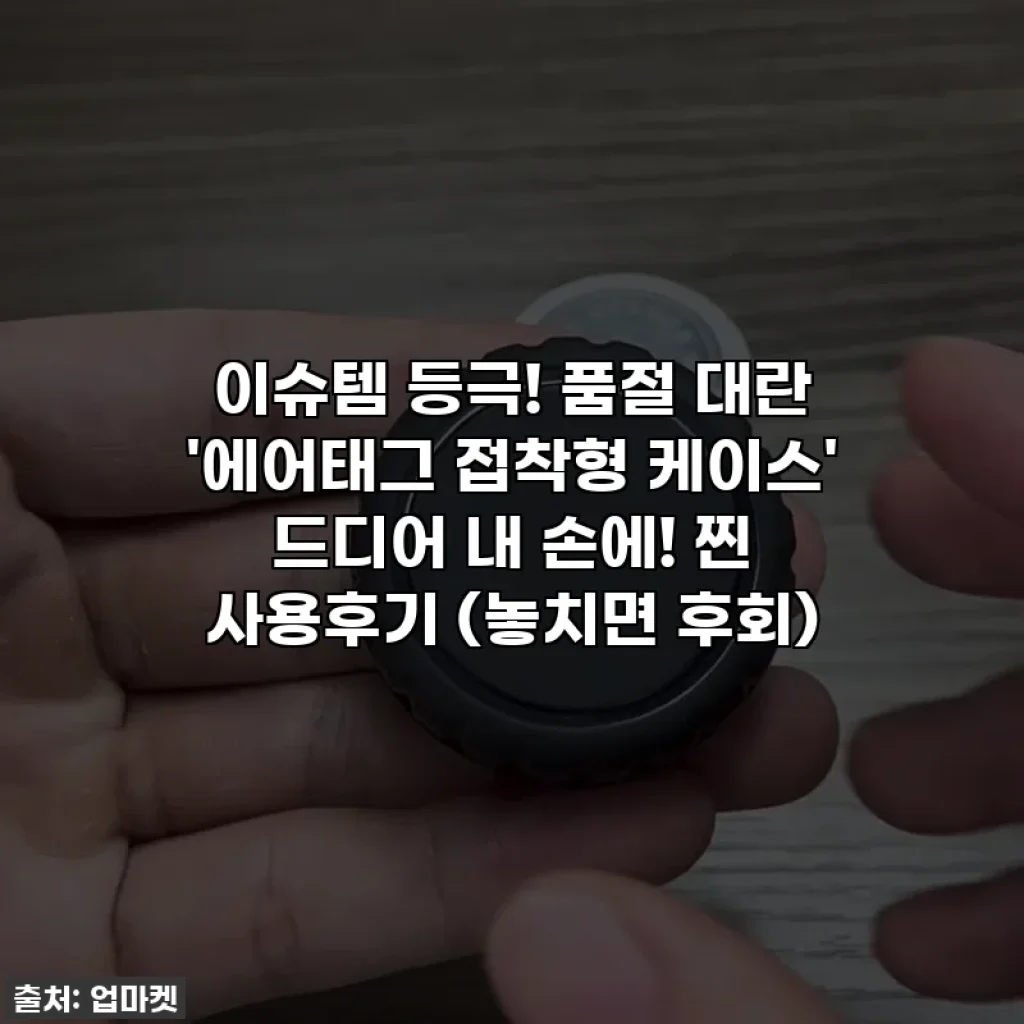 이슈템 등극! 품절 대란 '에어태그 접착형 케이스' 드디어 내 손에! 찐 사용후기 (놓치면 후회)