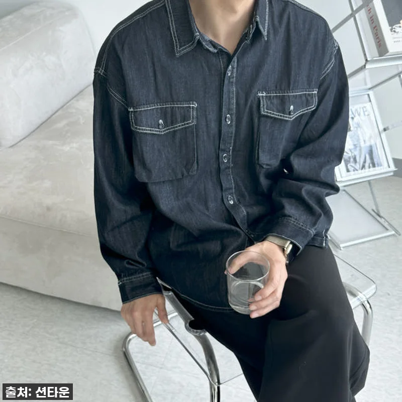 이슈템 등극! '남자 청남방 오버핏 관련 이미지 1