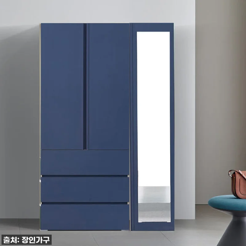 장인가구 탐스 전신거울 3단 서랍옷장 관련 이미지 1