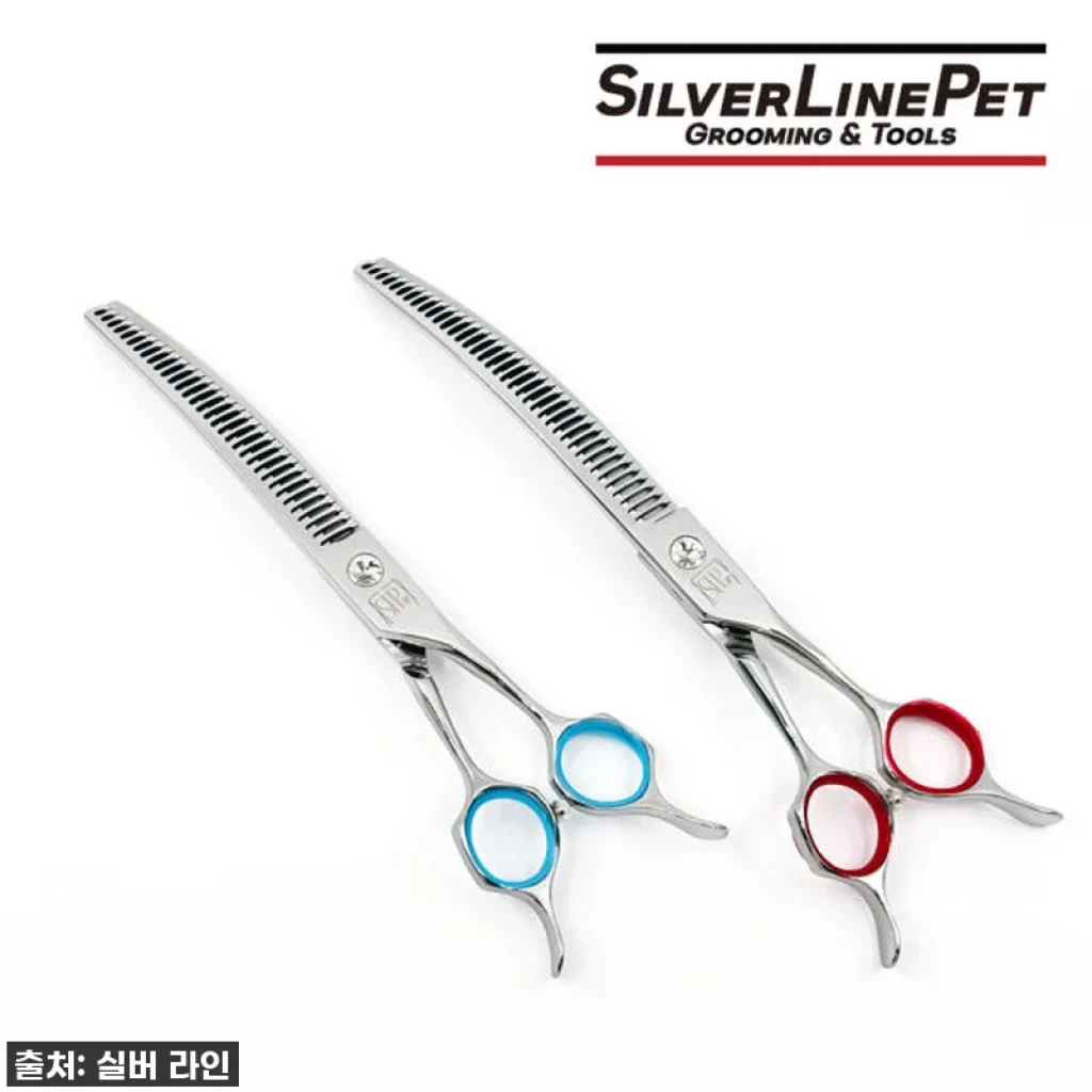 이젠 실패란 없다! 실버라인펫 강아지 지우개 요술 커브가위 2세대, 우리 댕댕이 미용은 이걸로 끝!