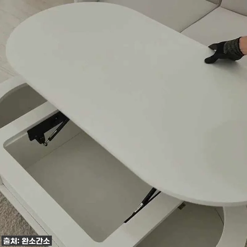 원목 타원형 템바보드 거실 리프트업 관련 이미지 9