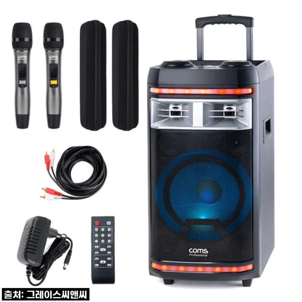 이동식 블루투스 앰프 CR400PBS4, 야외 버스킹? 홈파티? 이건 무조건 찐 필수템! 품절되기 전에 얼른 겟하세요!